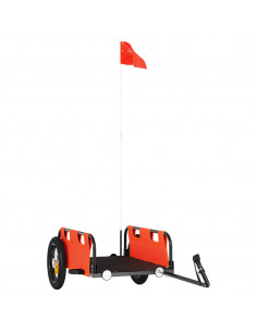 Rimorchio da Bici Arancione Oxford e Ferro 2