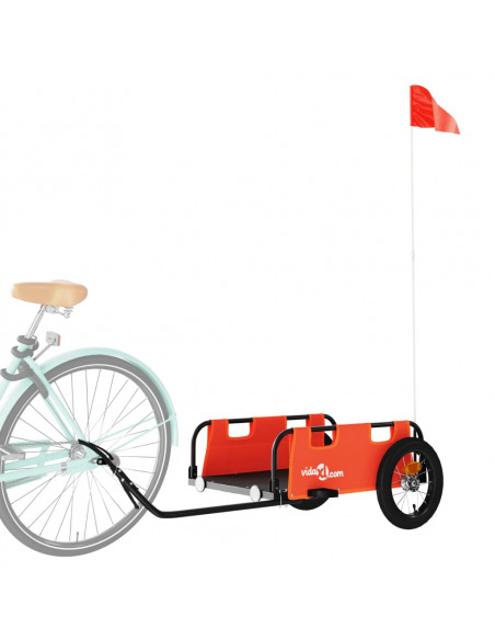 Rimorchio da Bici Arancione Oxford e Ferro