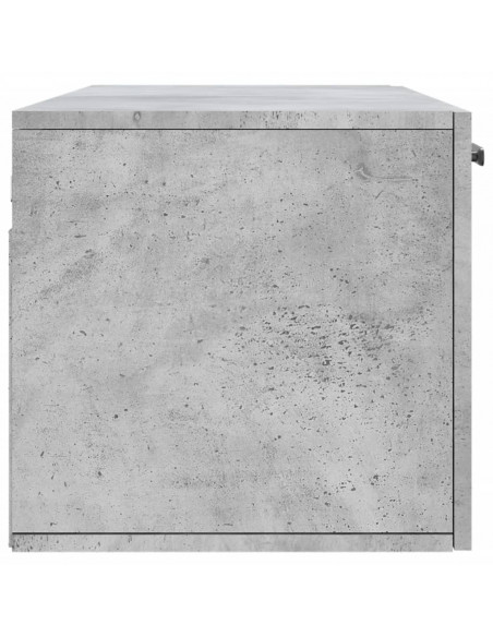 Mobile a Parete Grigio Cemento 100x36,5x35 cm Legno Multistrato