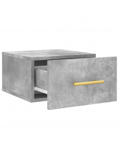 Comodini a Muro 2 pz Grigio Cemento 35x35x20 cm 2