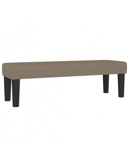 Giroletto a Molle con Materasso Tortora 200x200 cm in Tessuto