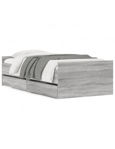 Giroletto con Cassetti Grigio Sonoma 90x200 cm