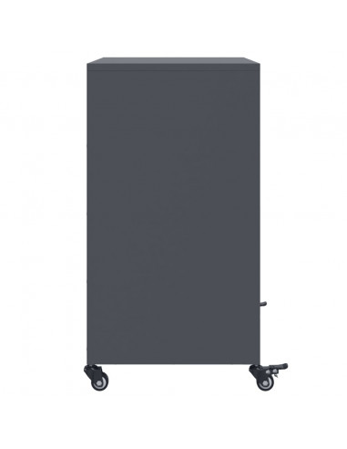 Credenza Antracite 68x39x72 cm in Acciaio