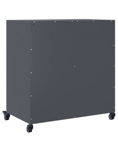 Credenza Antracite 68x39x72 cm in Acciaio