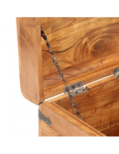 Baule 40x40x40 cm in Legno Massello di Acacia