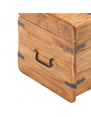 Baule 40x40x40 cm in Legno Massello di Acacia