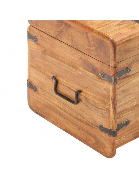Baule 40x40x40 cm in Legno Massello di Acacia