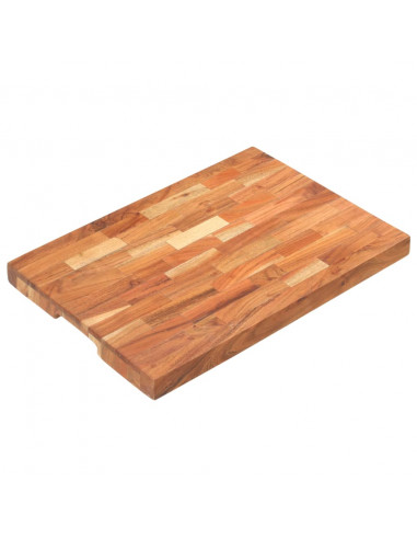 Tagliere 50x35x4 cm in Legno Massello di Acacia