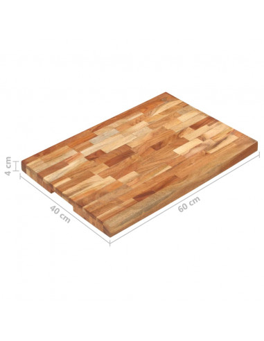 Tagliere 60x40x4 cm in Legno Massello di Acacia