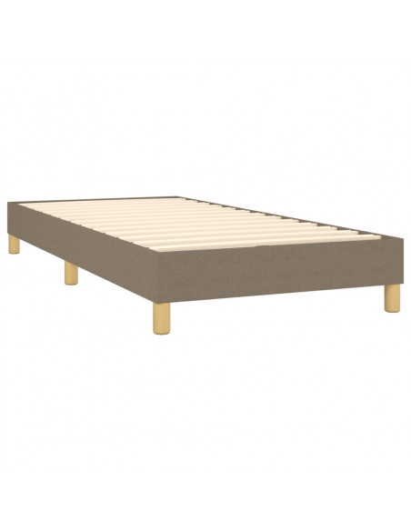 Giroletto a Molle con Materasso Tortora 80x200 cm inTessuto