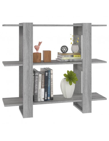 Libreria/Divisorio Grigio Sonoma 100x30x87 cm