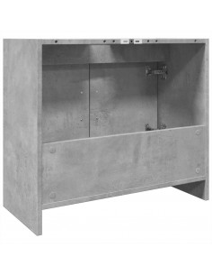 Mobile Lavabo Grigio Cemento 63x29x55 cm in Legno Multistrato 2