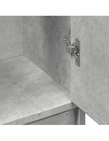 Mobile Lavabo Grigio Cemento 63x29x55 cm in Legno Multistrato