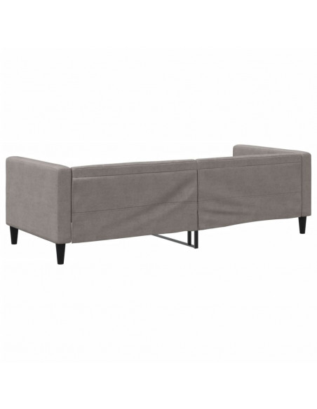 Letto da Giorno Tortora 80x200 cm in Tessuto