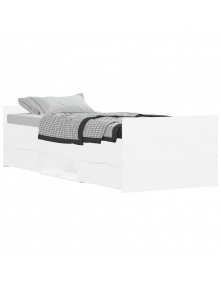 Giroletto con Testiera e Pediera Bianco 75x190 cm