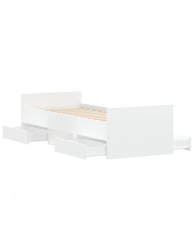 Giroletto con Testiera e Pediera Bianco 75x190 cm