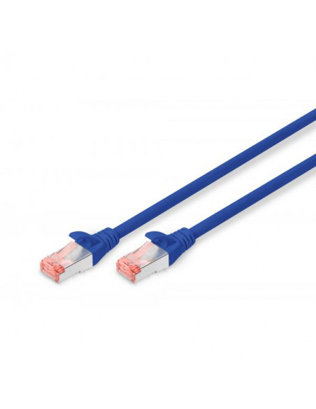 Digitus cavo di rete SFTP cat 6 doppia schermatura 50cm Blu