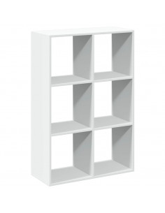 Libreria Divisorio Bianca 69,5x29x103,5 cm in Truciolato 2