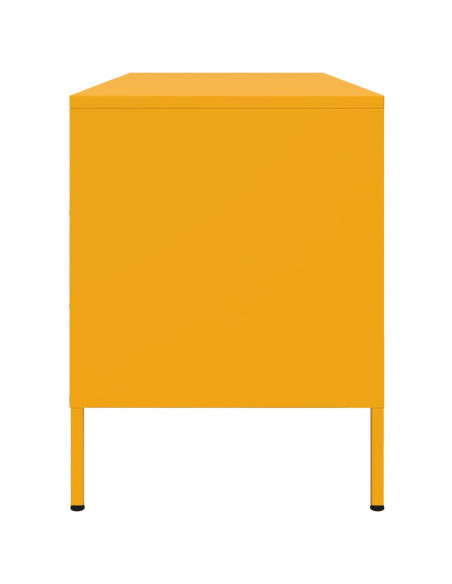 Mobile TV Giallo Senape 100,5x39x50,5 cm in Acciaio