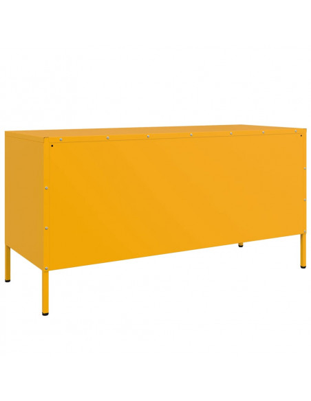 Mobile TV Giallo Senape 100,5x39x50,5 cm in Acciaio
