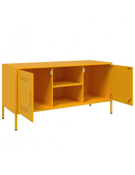 Mobile TV Giallo Senape 100,5x39x50,5 cm in Acciaio