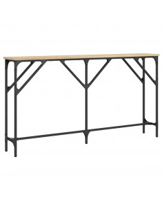 Tavolino Consolle Rovere Sonoma 140x23x75 cm Legno Multistrato 2