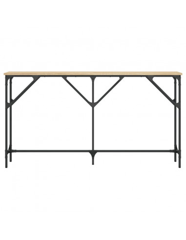 Tavolino Consolle Rovere Sonoma 140x23x75 cm Legno Multistrato