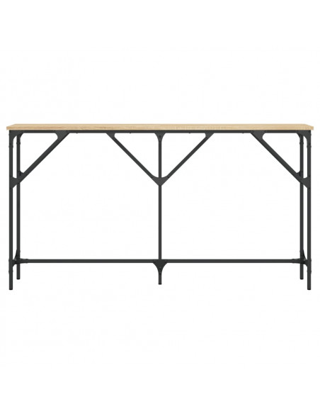 Tavolino Consolle Rovere Sonoma 140x23x75 cm Legno Multistrato