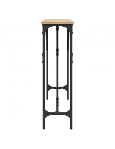 Tavolino Consolle Rovere Sonoma 140x23x75 cm Legno Multistrato