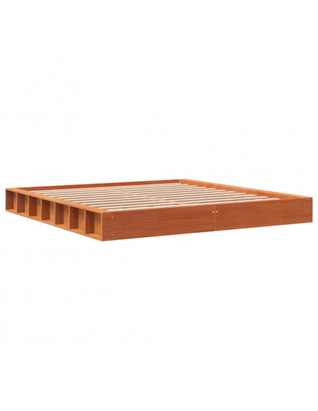 Giroletto Marrone Cera 200x200 cm in Legno Massello di Pino