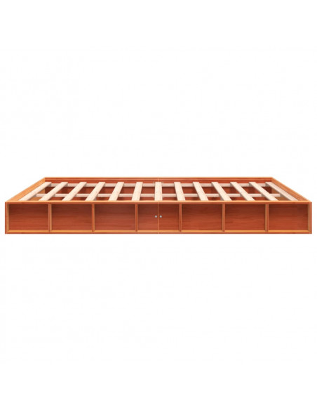 Giroletto Marrone Cera 200x200 cm in Legno Massello di Pino