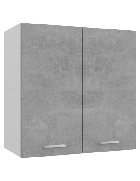 Mobile Pensile Grigio Cemento 60x31x60 cm in Legno Multistrato