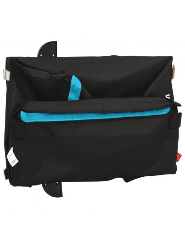 Rimorchio da Bici Nero e Blu 45 kg in Ferro