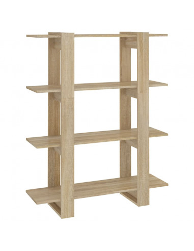 Libreria/Divisorio Rovere Sonoma 100x30x123,5 cm