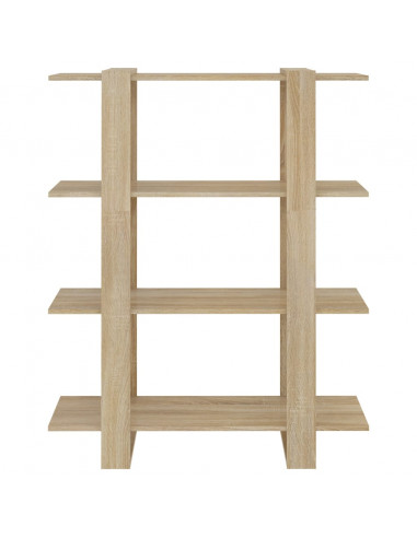 Libreria/Divisorio Rovere Sonoma 100x30x123,5 cm