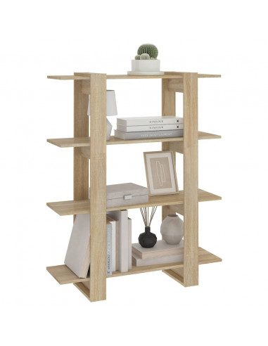 Libreria/Divisorio Rovere Sonoma 100x30x123,5 cm