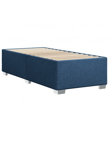 Giroletto a Molle con Materasso Blu 90x200 cm inTessuto