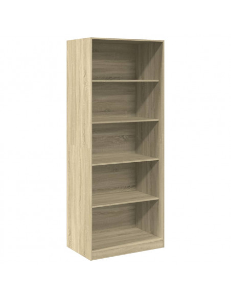 Armadio Rovere Sonoma 80x50x200 cm in Legno Multistrato