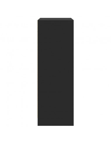 Credenza con LED Nera 77x34x100 cm in Legno Multistrato