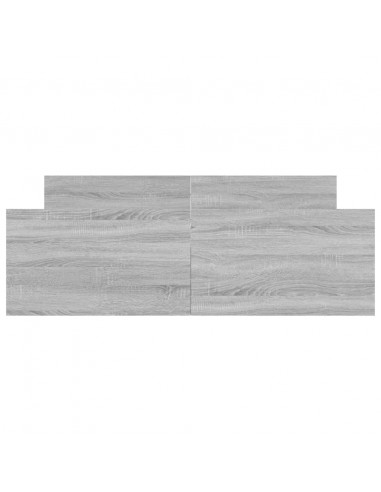 Giroletto con Testiera e Pediera Grigio Sonoma 140x190 cm