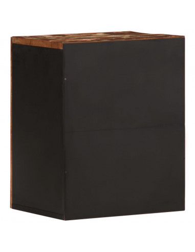 Mobile da Bagno a Parete 38x33x48cm Legno Massello di Recupero