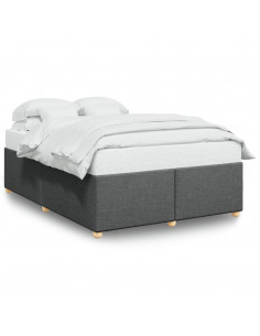 Giroletto senza Materasso Grigio Scuro 160x200 cm Tessuto 2