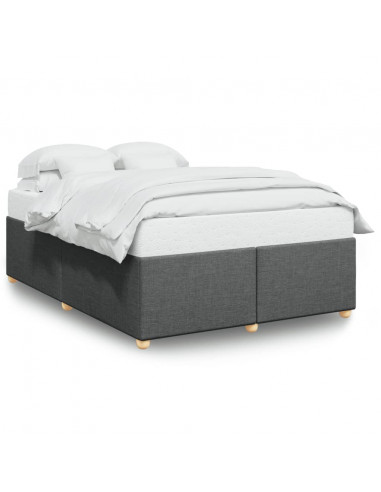 Giroletto senza Materasso Grigio Scuro 160x200 cm Tessuto