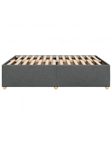 Giroletto senza Materasso Grigio Scuro 160x200 cm Tessuto