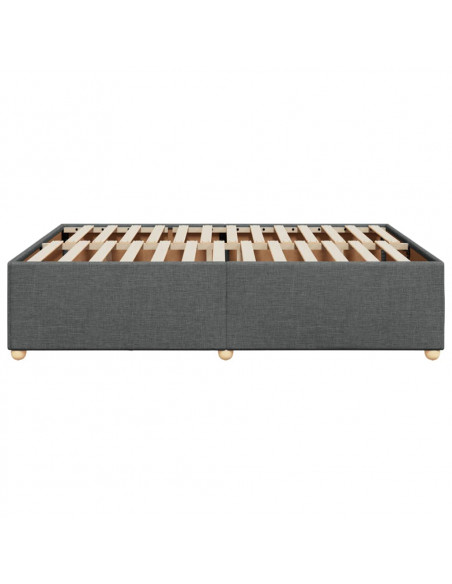 Giroletto senza Materasso Grigio Scuro 160x200 cm Tessuto
