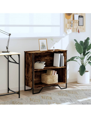 Libreria Rovere Fumo 80x31x74,5 cm in Truciolato