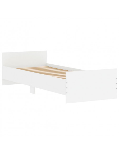 Giroletto Bianco 75x190 cm Small Single in Legno Multistrato