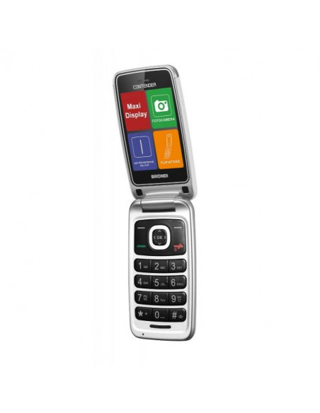 Brondi Contender 7,62 cm (3") Bianco Telefono per anziani