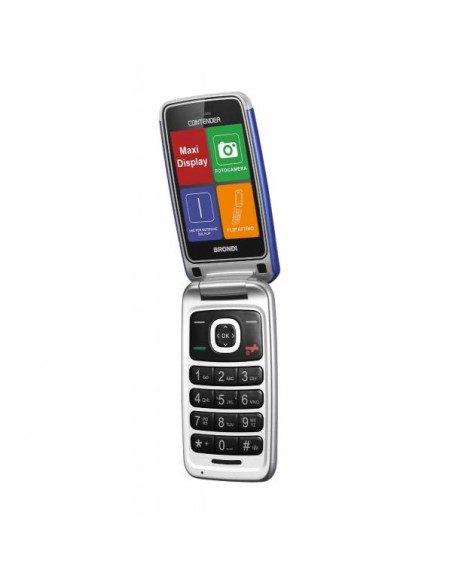 Brondi Contender 7,62 cm (3") Blu Telefono per anziani