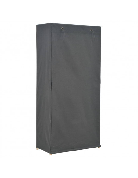 Armadio Grigio 79x40x170 cm in Tessuto